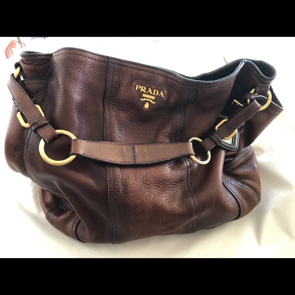 Prada Deerskin large Boho handbag